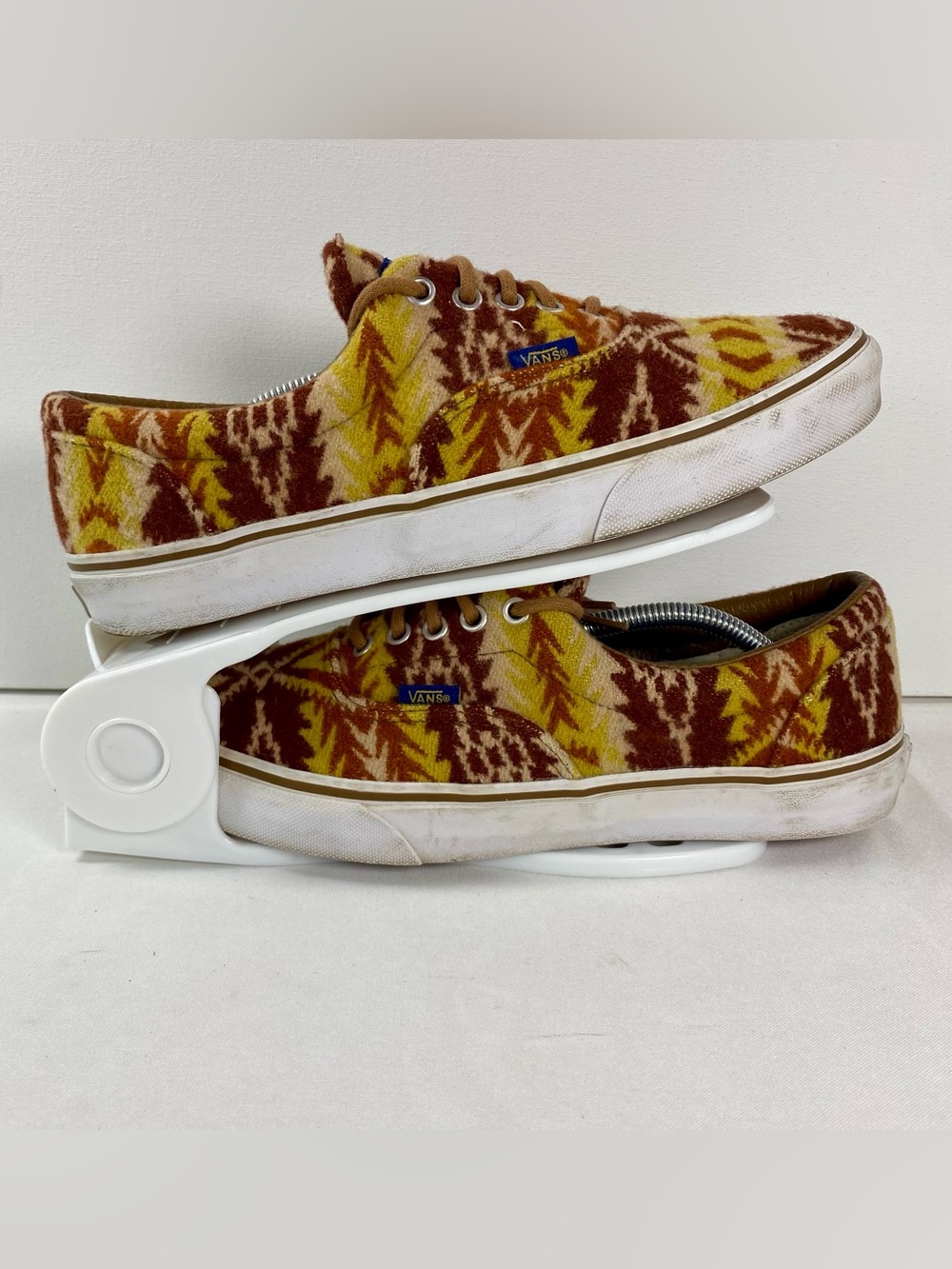 Vans x Pendleton Era 721454 Mens 9.5 Tribal Aztec Wool Brown Yellow Shoes
